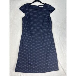 Women's Dex The Suit Shop New York Brand Dress Navy Pockets Size M A Line